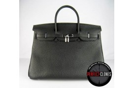 HE-40-1003 Birkin 40cm Black - Togo Standard