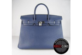 HE-40-1002 Birkin 40cm Dark Blue - Togo Standard