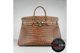 HE-40-1025 Birkin 40cm Light Brown - Gator