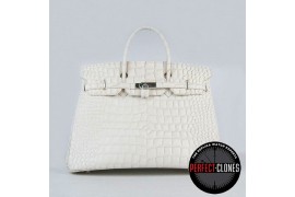 HE-40-1032 Birkin 40cm Off White - Gator