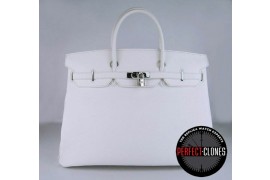 HE-40-1008 Birkin 40cm White - Togo Standard