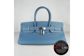 HE-42-1005 Birkin 42cm Mid Blue - Togo Standard