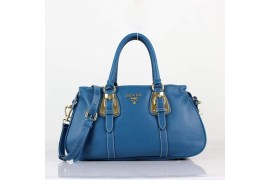 PR8212-2 BN8212 Vintage Leather Tote Blue