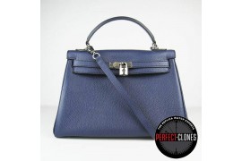 HE-K32-1003 Kelly 32cm Dark Blue - Togo Standard