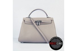 HE-K32-1005 Kelly 32cm Grey - Togo Standard