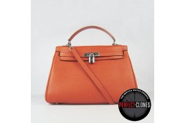 HE-K32-101Kelly 32cm Orange - Togo Standard