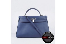 HE-K35-1003 Kelly 35cm Dark Blue - Togo Standard