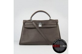 HE-K35-1004 Kelly 35cm Brown - Togo Standard