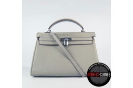 HE-K35-1007 Kelly 35cm Grey - Togo Standard