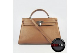 HE-K35-1009 Kelly 35cm Light Brown - Togo Standard