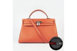 HE-K35-1011 Kelly 35cm Orange - Togo Standard