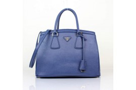 PR1883-2 B1883 Saffiano Leather Medium Tote Blue