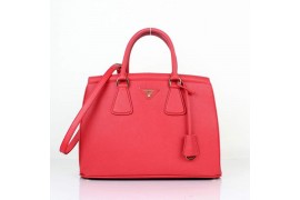 PR1883-4 B1883 Saffiano Leather Medium Tote Red