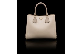 PR2438-6 B2438 Saffiano Leather Tote Grey/Visione