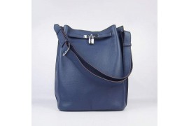 HE-SK24-03 So Kelly H2804 24cm Dark Blue - Togo Standard