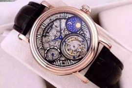 PP00004 Skeleton Tourbillon M-phase/PR RG/LE Blk F-Tourbillon