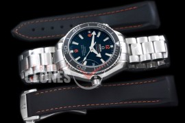 OMCPO42-103 Seamaster Planet Ocean 42mm Black SS/SS A-2824/8500 Free Rubber Strap !