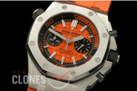 0 APDC-075 NF Royal Oak Diver Chrono SS/RU Orange Asia 7750