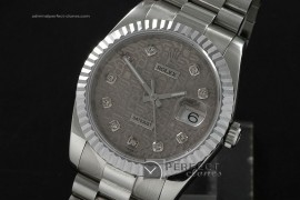 RDJMS10008 SS Grey Jubilee Dial Diamond Markers Swiss Eta 2836