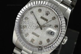 RDJMS10006 SS Silver Jubilee Dial Diamond Markers Swiss Eta 2836