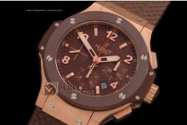 HB10025 Big Bang RG CF Brown/Brown Ceramic Bezel A7750 28800bph