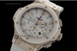 HB10026 Big Bang SS Aspen White Ceramic Bezel A77528800bph