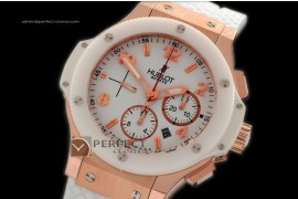 HB10027 Big Bang RG Aspen White Ceramic Bezel A77528800bph