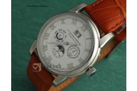 AL10007 Langematik Perpetual Calender SS White