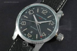 MB10001 Timewalker GMT Black in Leather