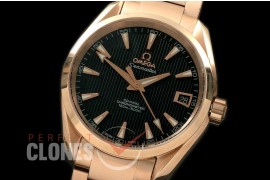 OMAT385-132S Aqua Terra Ladies RG/RG Black Stk A-2824
