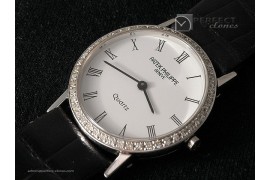 PP101018K White Gold, Calastrava Men Real Diamonds Bezel