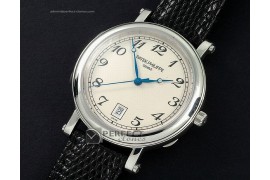 PP1005Calastrava 5053 WG White Dial Swiss Eta 2824-2