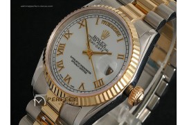 RLDDT10001 14K Wrapped TT White Dial, Roman Markers Eta 2836-2