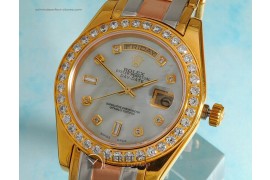 RLDD310001 3 Tone Masterpiece MOP White Swiss Eta 2836-2