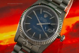 RLDDS10004 SS, Burnt Blue Dial Stick Marker Swiss Eta 2836-2