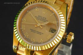 RDJLF10002 FG Gold Dial, Roman Markers Eta 2671-2