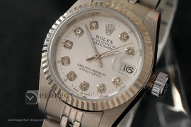RDJLS10001 SS Silver Dial Diamond Marker Swiss Eta 2671-2