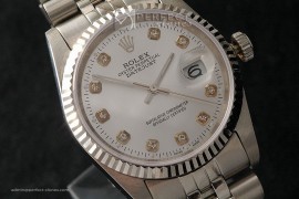 RDJMS10001 SS Silver Dial Diamond Markers Swiss Eta 2836-2
