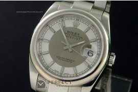 RDJMS10003 SS White/Grey Dial Stick Markers Swiss Eta 2836-2