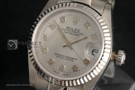 RDJMS10002 SS Silver Dial Diamond Markers President Eta 2836-2