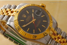 RDJMT10041 TT SS/YG TURN O GRAPH Jub TT Black Swiss Eta 2836-2