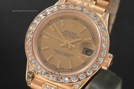 RDJLF10024 FG President Gold Dial Stick Markers Eta 2671-2