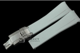 RLRU10003 Grey Rubber Strap 20/18 with Insignia Clasp
