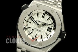 AP00012S Royal Oak Diver Auto SS/SS White A-2824/3120