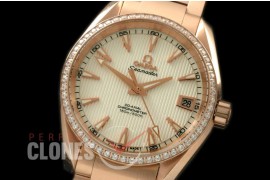 OMAT385-131SD Aqua Terra Ladies RG/RG White Stk A-2824