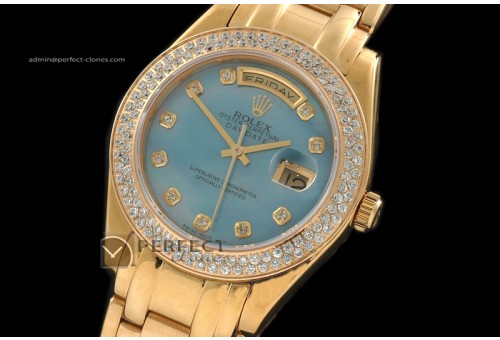 RLDDF10092 FG Masterpiece MOP Blue Dial Diam Markers/Bez Eta