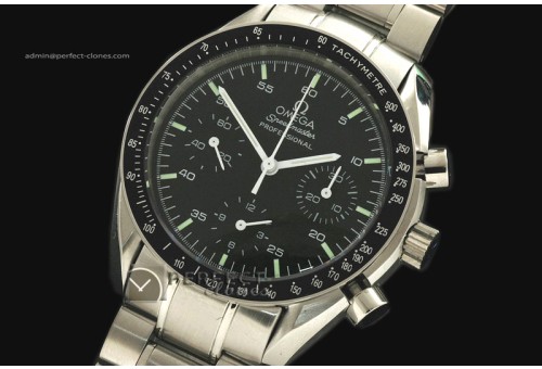 OMSP10004 Broad Arrow Blk Dial Wht Stk Markers Manual Chronos