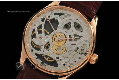 IW01001 F A Jones RG Decorated Skeleton Dial Decorated Bridges U