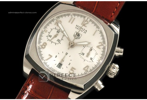 TG1003Monza Chronograph SS/LE Num White Asia 775Chronos