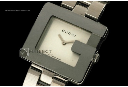 GU10004 Mini "G" Ladies SS White c/w Boxset/Papers Swiss Qtz